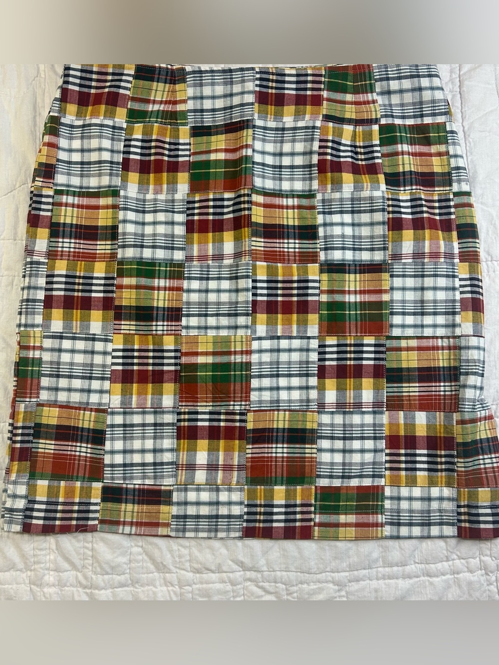 Cape Madras Patchwork Plaid Skirt Lined Preppy Golfcore Coastal Women’s Size 12